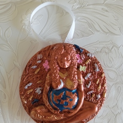 Medalha da Deusa Gaia em cor Cobre