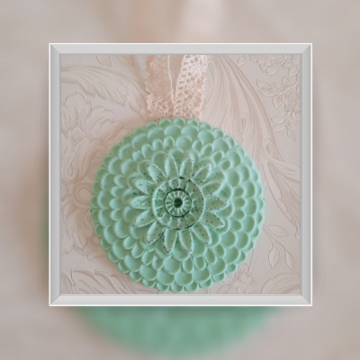 Mandala de cura da saúde em cerâmica perfumada