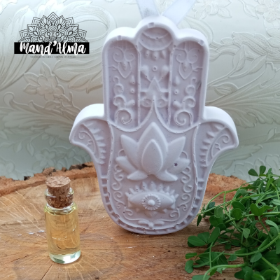 Mão de Fátima pequena em cerâmica perfumada