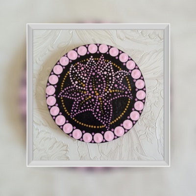 Base para copos Mandala Flor de lótus