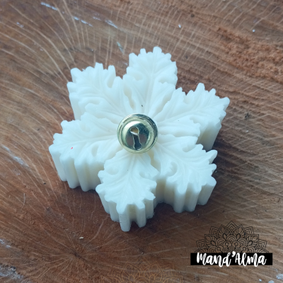 Vela soja floco de neve