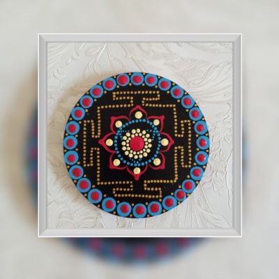 Base para copos Mandala Yantra