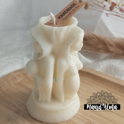 Deusa tripla vela cera de soja