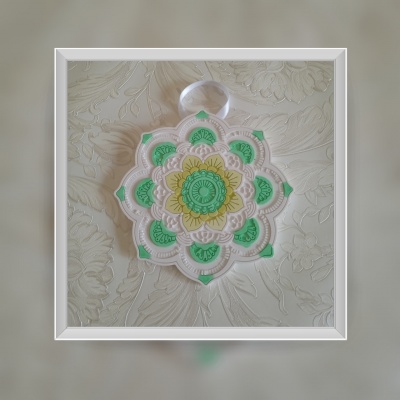 Mandala da Abundância em cerâmica perfumada