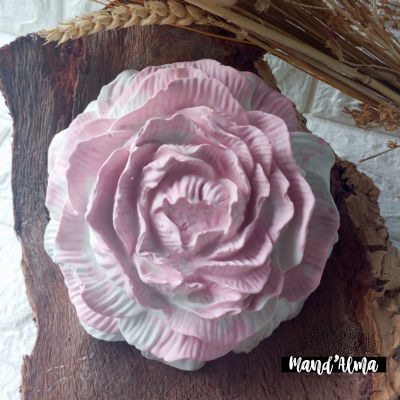 Peónia grande em gesso perfumado