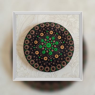 Base para copos Mandala da Terra