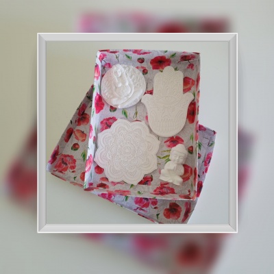 Conjunto de proteção em cerâmica perfumada