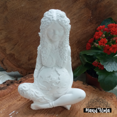 Deusa de Gaia cerâmica perfumada de 15cm