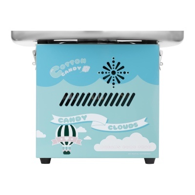 Conjunto Máquina para algodão-doce - 52 cm - turquesa + pauzinhos iluminados de LED 50 unidades - P 10