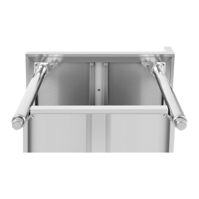 Mesa bancada de trabalho - aço inoxidável - 120 x 70 cm - 115 kg - com rebordo