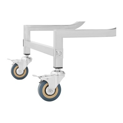 Carro de serviço - 3 prateleiras - 2 recipientes - 100 kg