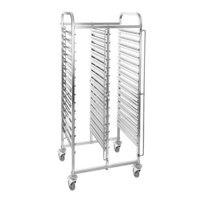 Carro transporte de tabuleiros duplo de comida 30 x GN 1/1