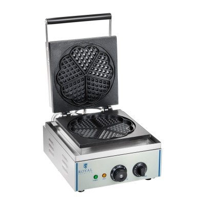 Máquina de Waffles - 1 x 1500 watts - formato coração