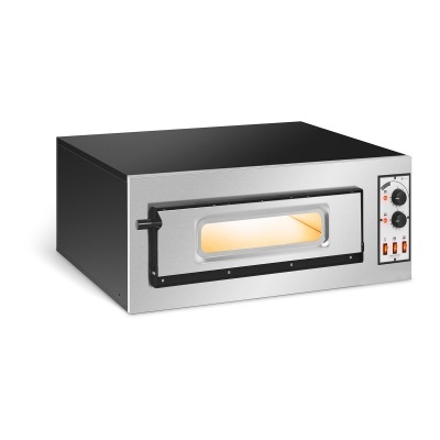 Forno elétrico industrial de bancada em aço inoxidável com painel de controlo