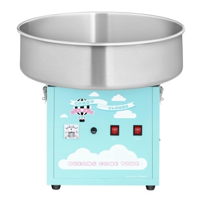 Conjunto Máquina para algodão-doce - 52 cm - turquesa + pauzinhos iluminados de LED 50 unidades - P 10