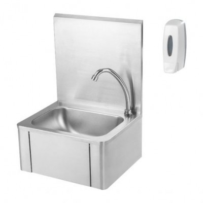 Lavatório / Lavar mãos profissional em aço inox com torneira