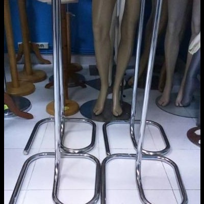 Base em aço inox para busto