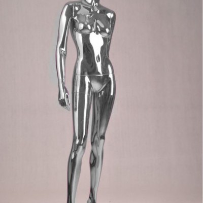 Manequim boneco Feminino Cor Prata