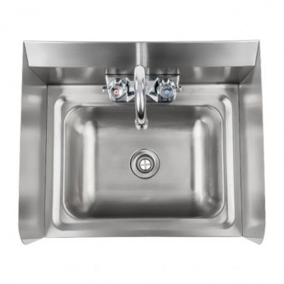 Lavatório / Lavar mãos profissional em aço inox com torneira