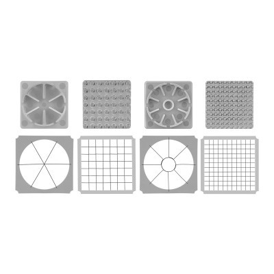 Cortador de legumes manual - 5 acessórios de corte