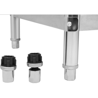 Mesa de trabalho de aço inoxidável 200 x 60 cm