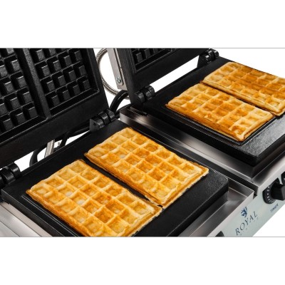 Máquina de Waffles - 2 x 2000 watts - Retangular