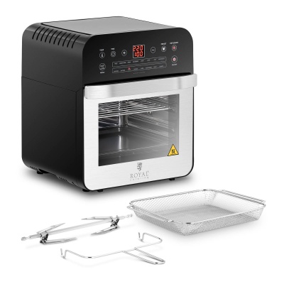 Mini forno eléctrico / Fritadeira de ar quente - 13 programas - 1600 W - 12 litros