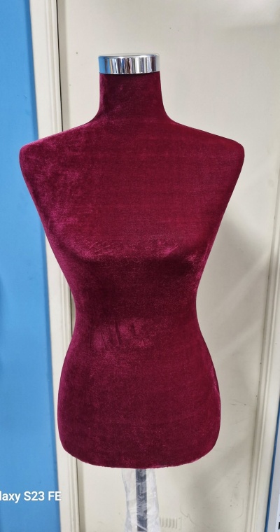 busto feminino para costura profissional cor vermelho tamanho 36/38 único em Portugal