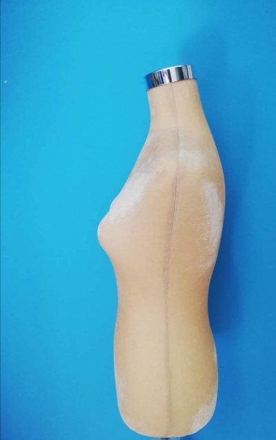 Busto feminino para costura profissional cor beje tamanho 36/38