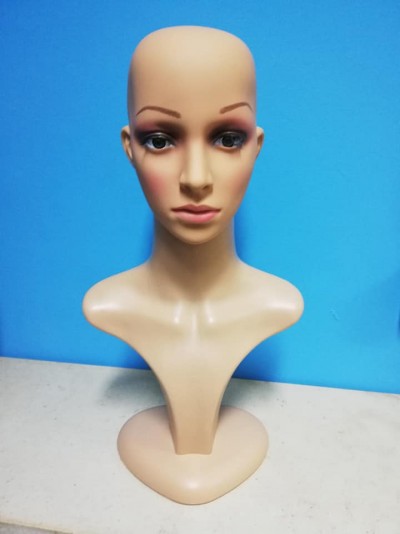 Cabeça de manequim tipo de exposição Feminino Cor de Pele