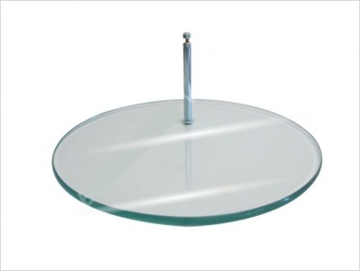 Base em vidro redonda para manequim boneco