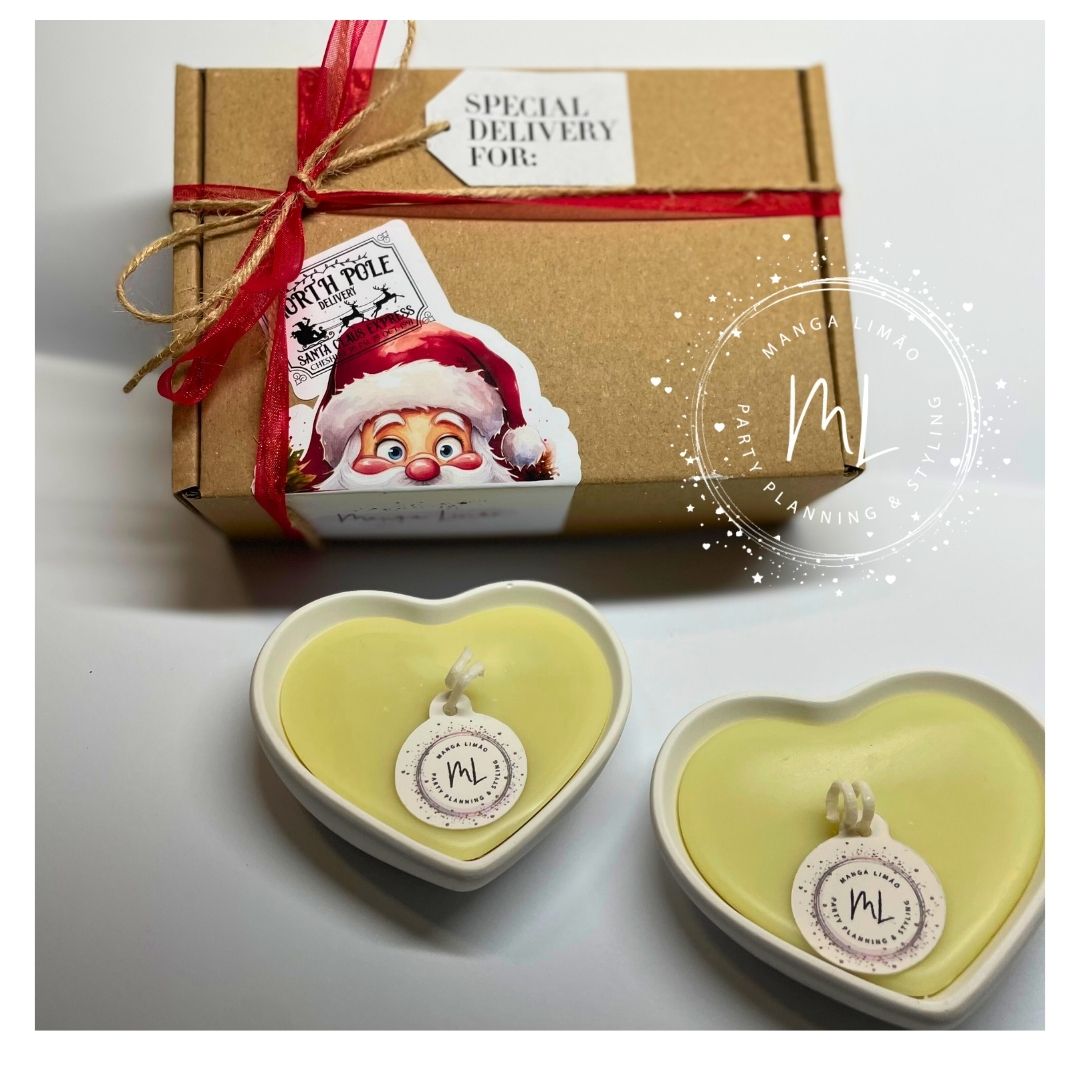 Pack 2 Velas Coração – Aroma a Canela