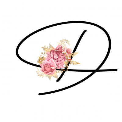 Caneca Monograma Flor Rosa