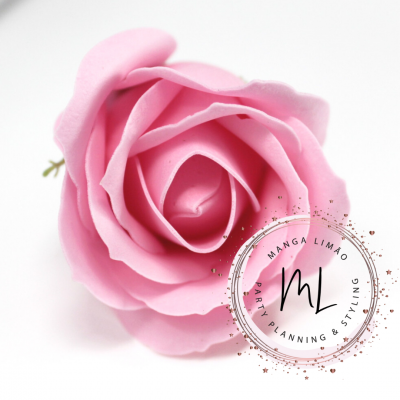 Botão de rosa em sabão