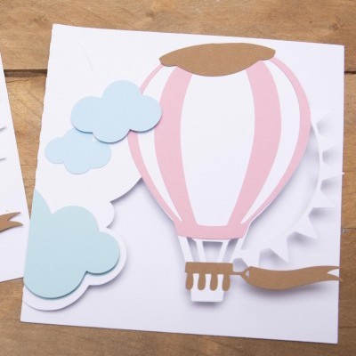 Convite Balão de ar quente Personalizado