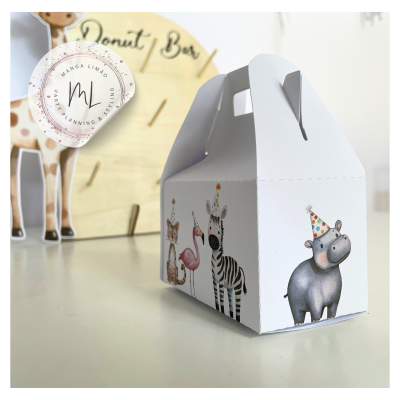 🌿 Caixas Lunch Box – Selva Encantada! 🐯🦒🐘🐵