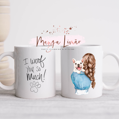 Caneca Menina com Cão