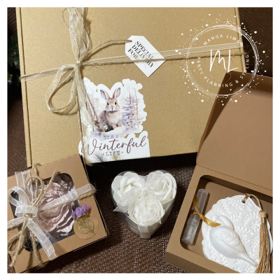 Pack Gesso Perfumado e Flores de Sabão | Lembrança Artesanal Manga Limão