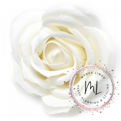 Botão de rosa em sabão Grande ( branco )