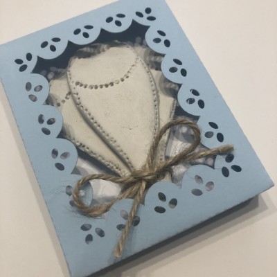 Balão de Ar quente em gesso perfumado com caixa de papel