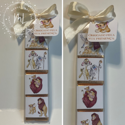 Caixa 4 Napolitanas de Chocolate de leite Rei Leão