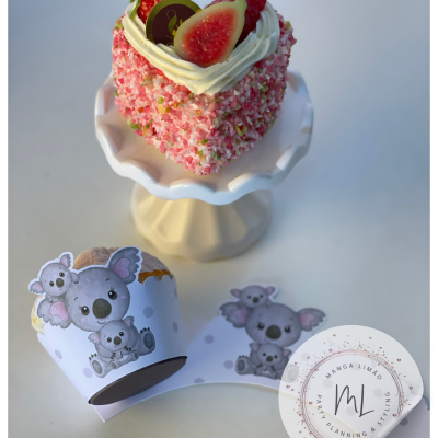 Cintas Cupcake Koala - Pack 6 unidades