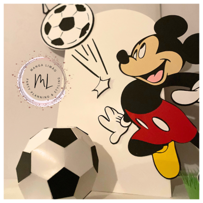 Kit Decoração de Festa – Mickey Futebolista ⚽🐭🎉