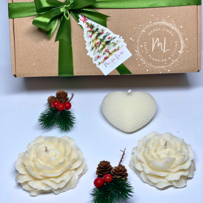 Caixa Oferta com 3 Velas Aromáticas – Aroma Exclusivo Manga Limão Party Planning & Tentação de Inverno | Edição Limitada