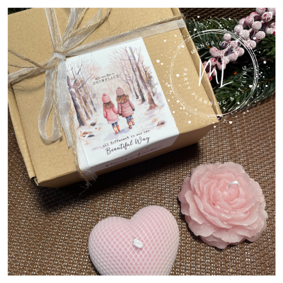 Pack oferta com 2 velas rosa bebé