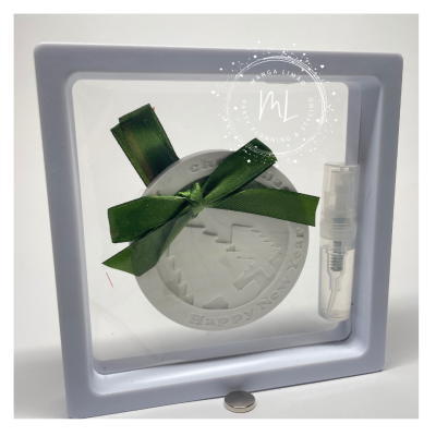 Medalha em Gesso Perfumado “Merry Christmas / Happy New Year” – Lembrança de Natal para Professores