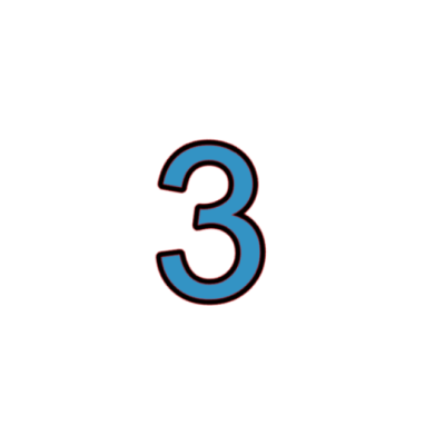 Número Azul e Preto