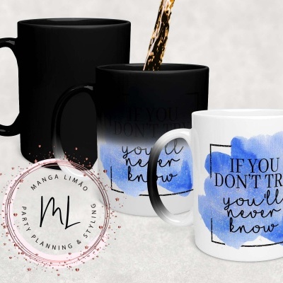 Caneca Mágica com frases