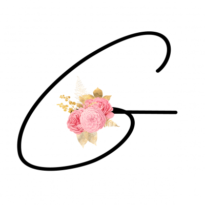 Caneca Monograma Flor Rosa