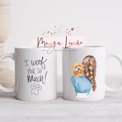 Caneca Menina com Cão